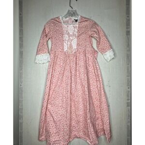 Scarlett Darkness Victorian Renaissance Fair Red Floral Print Dress | Sz: 7-8